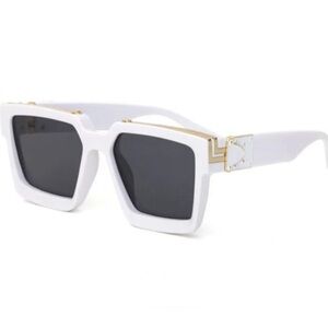Sunglasses for Women Men Square Thick Frame Sun Glasses Simple Designer Style
